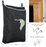 Door Hanging Laundry Bag - Black - L