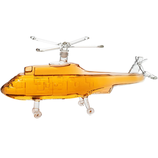 Helicopter Wine & Whiskey Decanter Black Hawk Chopper 750ml