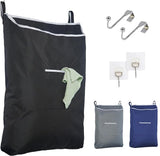 Door Hanging Laundry Bag - Black - XL