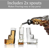 Pistol Whiskey Gun Decanter & Pistol Shot Glasses Set