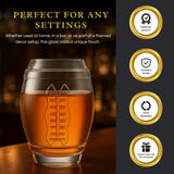 2 Football Beer Glass, 20 Ounce Tumbler Clear Glasses