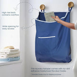 Door Hanging Laundry Bag - Navy Blue - XL