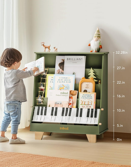 ROBUD Wooden Kids Bookshelf - Piano
