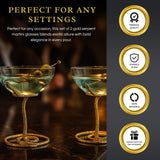 Snake Serpent Cocktail Glasses - 2 Set