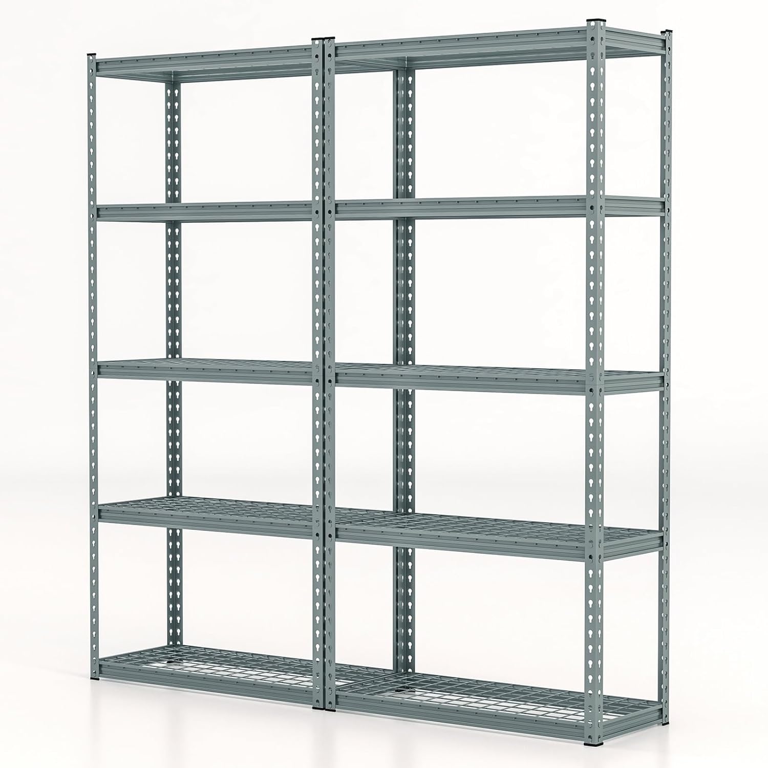 Tangkula 5-Tier Garage Storage Shelves, Heavy Duty Metal Storage Shelving Unit, 35.5" L x 15.5" W x 72" H