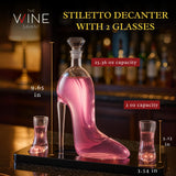 Heel Stiletto High Heels Whiskey and Wine Decanter