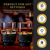 The Wine Savant Camera Lens Whiskey Glasses |Set of 2