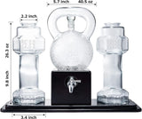 Kettlebell & Dumbbell Beer, Whiskey & Wine Dispenser Set
