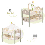 ROBUD Wooden Baby Doll Bed