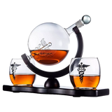 Doctors Dr. & Healthcare Worker Gifts Men & Women - Wine & Whiskey Symbol