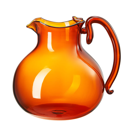 Nature Glass Jug – Handcrafted Glass Pitcher w/ Organic Form