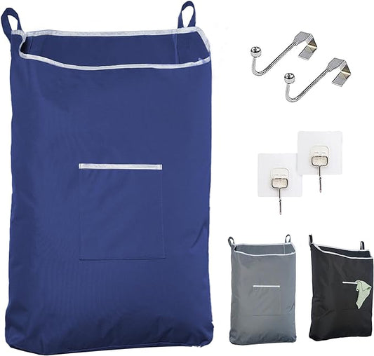 Door Hanging Laundry Bag - Navy - L