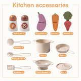ROBUD Wooden Kids Play Kitchen Set  - Olivia Caramel