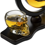 Skull Decanter Set With 2 Skull Shot Glasses