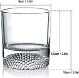 The Wine Savant Golf Ball Whiskey Glasses Set of 2-8oz Golf Gifts (2 pack)