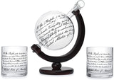 Lady Justice Law U.S. Constitution Whiskey & Wine Decanter Set - 850ml