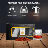 Bourbon Gummy Gift Set & Two Whiskey Glasses