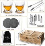 Whiskey and Spirits Gifts for Men Dad Luxurious Twist Glasses (Bullets)