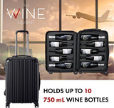 Wine Bottle Suitcase | Holds 10 Standard 750 ML