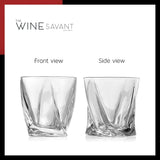 Luxurious Bar Gift Set - 2 Whiskey Glasses + 10 Bullets