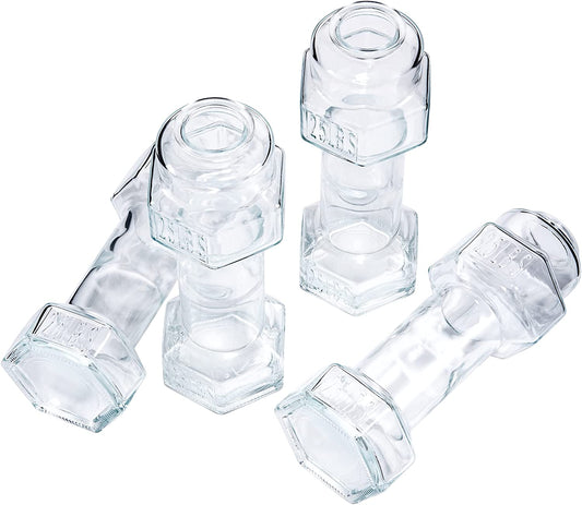 Dumbbell Whiskey & Cocktail Glasses Set of 4 (26 OZ)