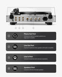 Angels Horn Phantom High-Fidelity Turntable: Premium Bluetooth Turntable with Advanced Features