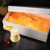 Set of 4 Pina Colada Hurricane Glasses 14oz