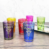 Moroccan Glasses Artisan Hand-Made, 170 ml (6 Colors)