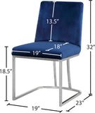 Heidi Velvet Contemporary Dining Chair Set - Glamorous Design with Plush Comfort for Stylish Dining