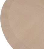 Belinda Dining Table - Stylish Round Solid Wood Design with Fluted Base for Contemporary Spaces