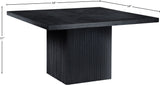 Belinda Dining Table - Stylish Round Solid Wood Design with Fluted Base for Contemporary Spaces