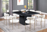 Belinda Dining Table - Stylish Round Solid Wood Design with Fluted Base for Contemporary Spaces