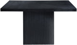 Belinda Dining Table - Stylish Round Solid Wood Design with Fluted Base for Contemporary Spaces