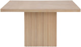 Belinda Dining Table - Stylish Round Solid Wood Design with Fluted Base for Contemporary Spaces