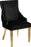 Tuft Luxurious Contemporary Dining Chair Set - Stunning Design with Gold Accents for Your Home