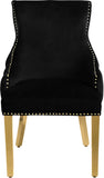 Tuft Luxurious Contemporary Dining Chair Set - Stunning Design with Gold Accents for Your Home