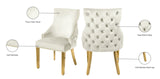 Tuft Luxurious Contemporary Dining Chair Set - Stunning Design with Gold Accents for Your Home