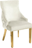 Tuft Luxurious Contemporary Dining Chair Set - Stunning Design with Gold Accents for Your Home