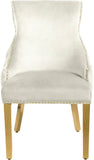 Tuft Luxurious Contemporary Dining Chair Set - Stunning Design with Gold Accents for Your Home