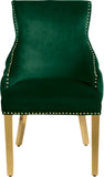 Tuft Luxurious Contemporary Dining Chair Set - Stunning Design with Gold Accents for Your Home
