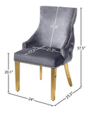Tuft Luxurious Contemporary Dining Chair Set - Stunning Design with Gold Accents for Your Home