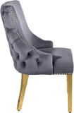 Tuft Luxurious Contemporary Dining Chair Set - Stunning Design with Gold Accents for Your Home