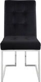 Alexis Contemporary Dining Chair Set - Plush Upholstered Seating with Chrome Base for Modern Homes