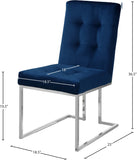Alexis Contemporary Dining Chair Set - Plush Upholstered Seating with Chrome Base for Modern Homes
