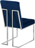 Alexis Contemporary Dining Chair Set - Plush Upholstered Seating with Chrome Base for Modern Homes