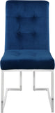 Alexis Contemporary Dining Chair Set - Plush Upholstered Seating with Chrome Base for Modern Homes