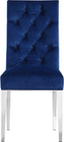 Juno Contemporary Dining Chair Set of 2 - Plush Upholstery with Stylish Chrome Base for Elegance