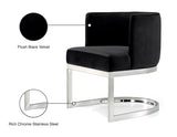Gianna Velvet Dining Chair - Contemporary Retro Design with Plush Comfort and Stunning Gold Base