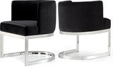 Gianna Velvet Dining Chair - Contemporary Retro Design with Plush Comfort and Stunning Gold Base