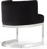 Gianna Velvet Dining Chair - Contemporary Retro Design with Plush Comfort and Stunning Gold Base